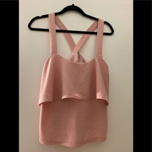 Madewell Texture & Thread Tiered Tank Top